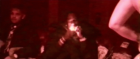 Chrome Hearts Travis Scott Smoking GIF