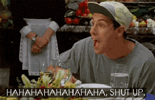 Chubbs Happy Gilmore Shut Up GIF