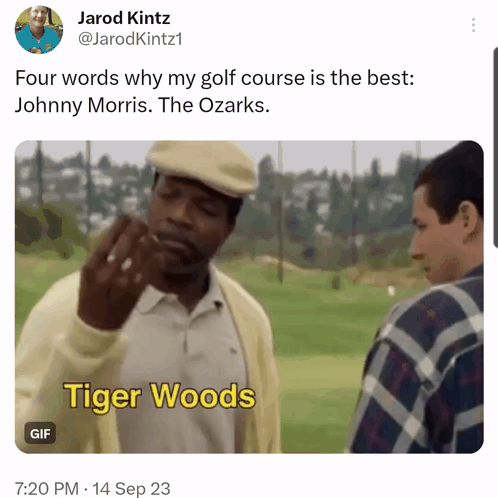 Chubbs Happy Gilmore Tiger Woods GIF