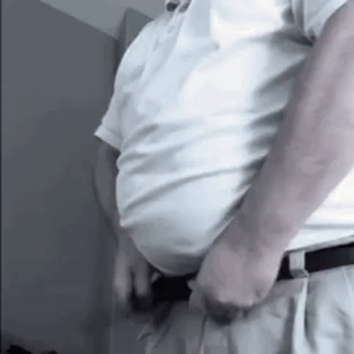 Chubby Belly Opening Belt Buckle GIF