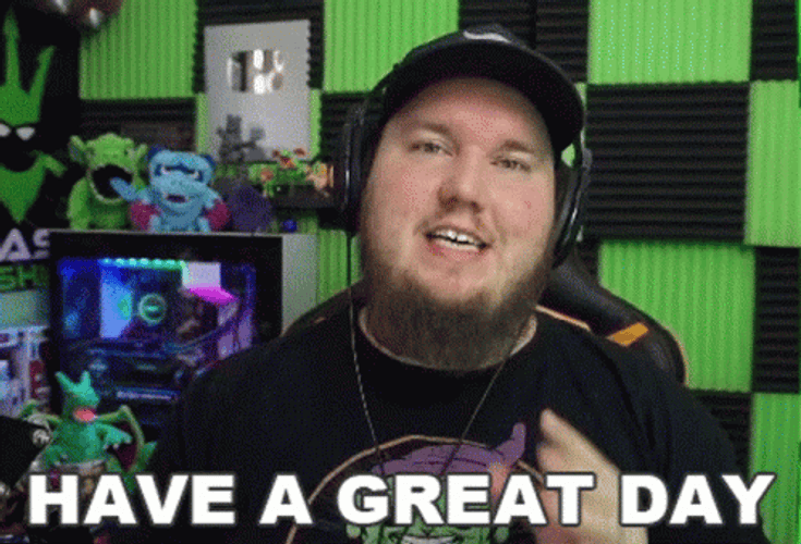 Chubby Guy Have A Great Day GIF