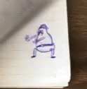 Chubby Man Twerking Flipbook GIF