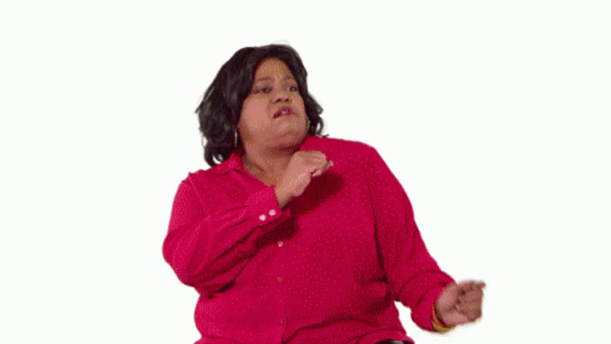 Chubby Woman Dancing  GIF