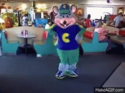 Chuck E Cheese Foot Works GIF