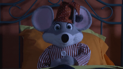 Chuck E Cheese In A Bed GIF
