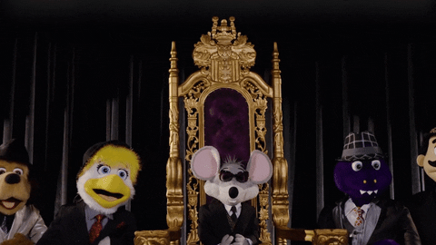 Chuck E Cheese In Formal Wear GIF