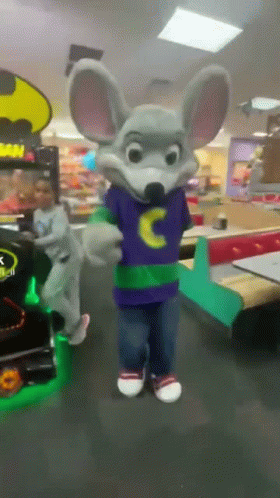 Chuck E Cheese Jumping With Kids GIF