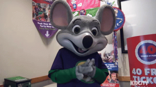 Chuck E Cheese Mascot 40 Years of Fun