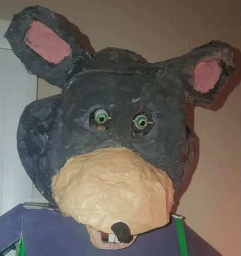 Chuck E Cheese Paper Mache GIF