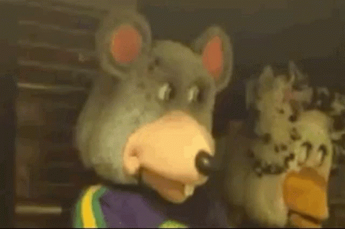 Chuck E Cheese Sitting With Friend GIF