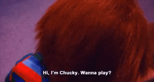 Chucky Doll With Blue Eyes Smiling and Talking
