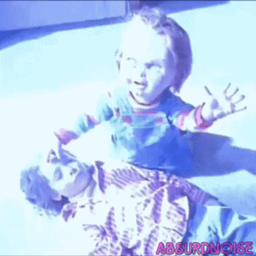 Chucky Kid Lightning Horror Child's Play GIF