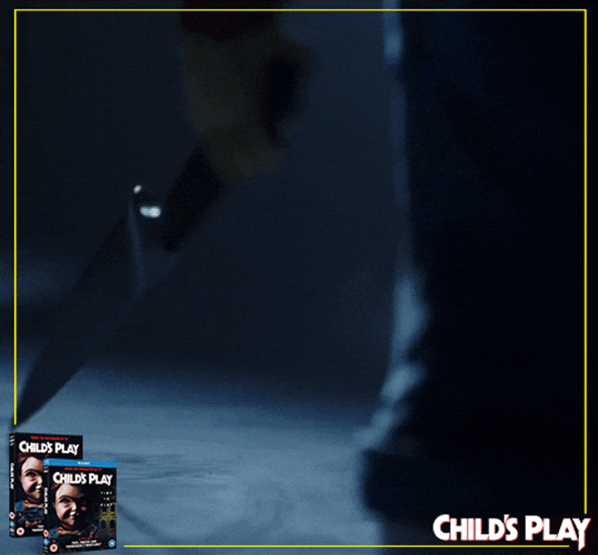 Chucky Knife Creepy Child's Play GIF