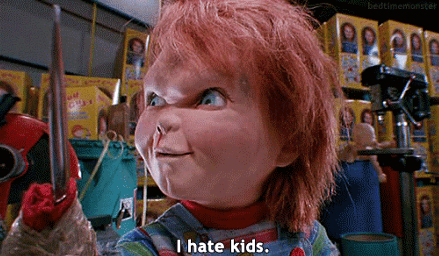 Chucky Knife I Hate Kids GIF