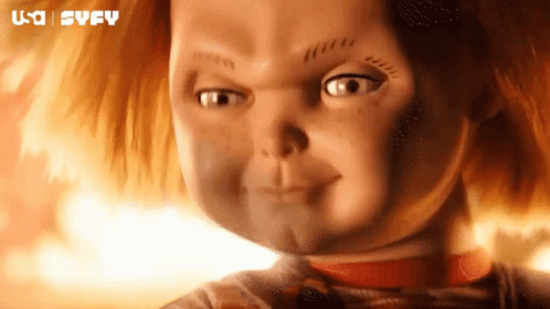 Chucky On Fire Child's Play GIF