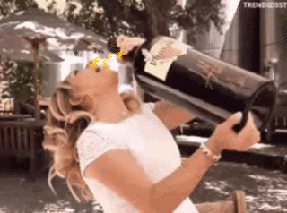 Chugging Beer Big Bottle Of Beer GIF