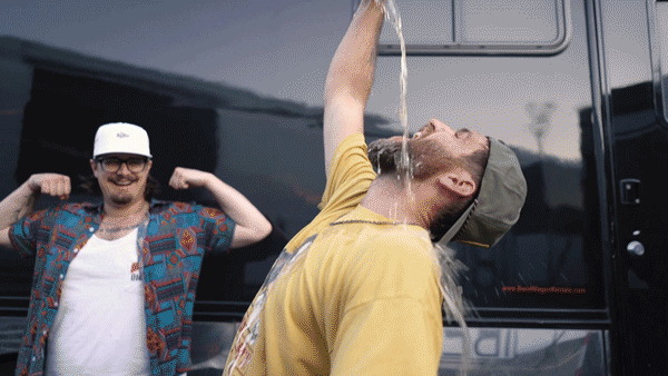 Chugging Beer But Wasteful GIF