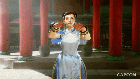 Chun Li Hand Gesture GIF