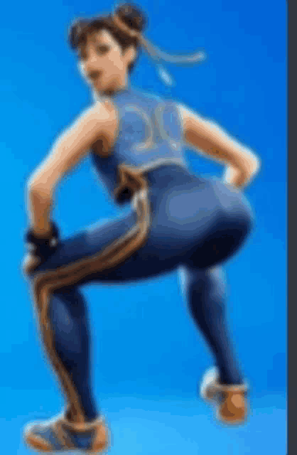 Chun Li Street Fighter2 Fortnite Dance Meme GIF