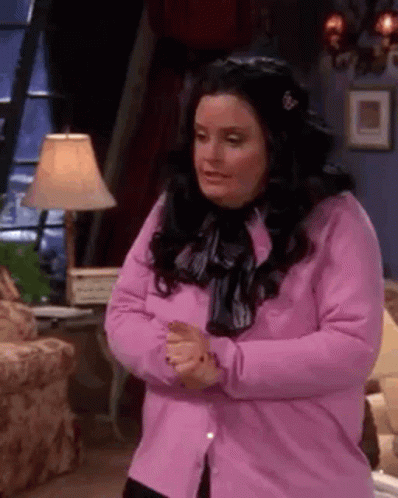 Chunky Lady In Denial GIF