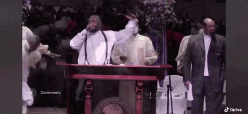 Church Goer Spinning Around GIF