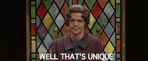 Church Lady Dana Carvey Well Thats Unique GIF