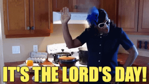 Church Lady Says It's The Lord's Day GIF