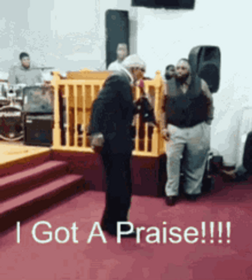 Church Pastor Singing And Praise Dance GIF