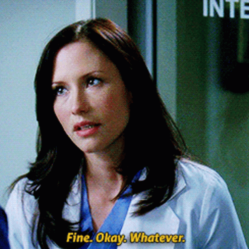 Chyler Leigh Fine Okay Whatever GIF