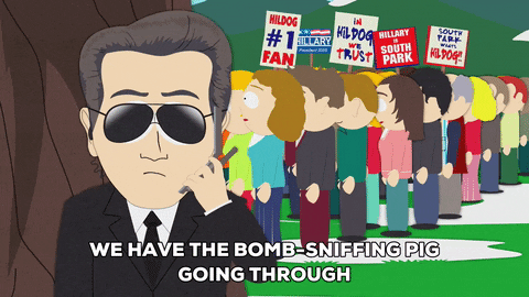 Cia Agent Bomb Sniffing Pig South Park GIF