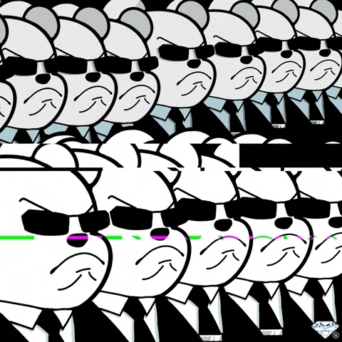 Cia Agents Glitchy Npc Line Up GIF