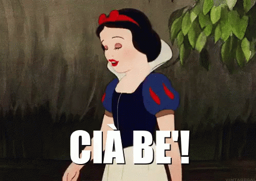 Cia Bye Snow White Waving GIF