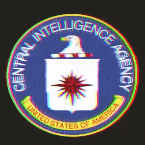 Cia Glitchy Old Logo Design GIF