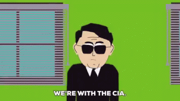 Cia Operative Man In Black South Park GIF