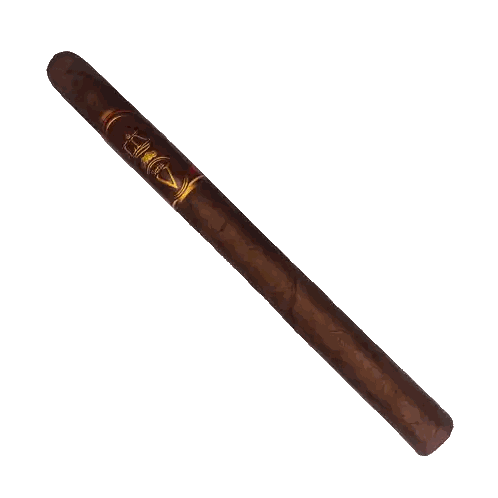 Cigar with Red and Gold Stripe