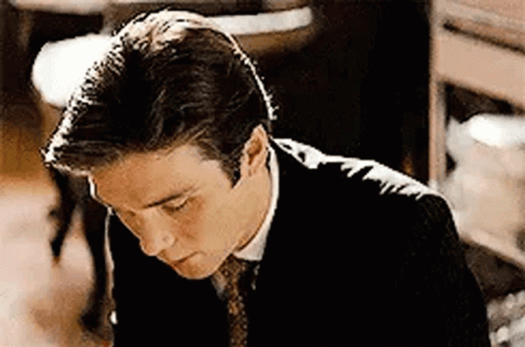 Cillian Murphy Looking Up In Inception GIF