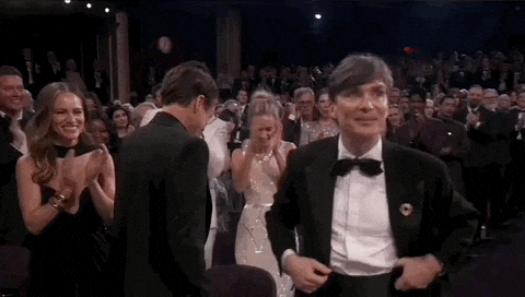 Cillian Murphy Walking To Receive Award GIF