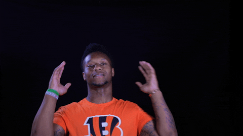 Cincinnati Bengals Joe Mixon Raising Arms GIF
