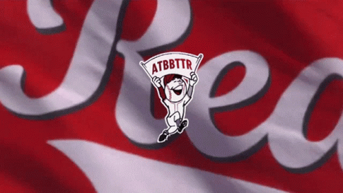 Cincinnati Reds Waving Logo Flag GIF