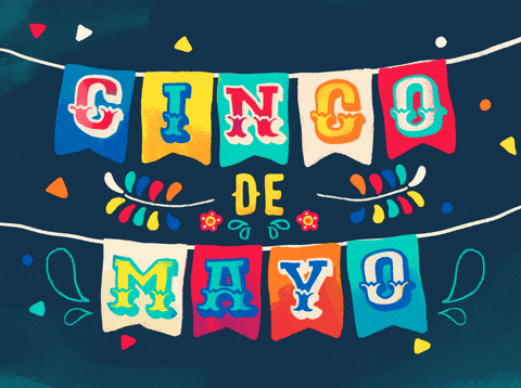 Cinco De Mayo Fiesta Buntings Art GIF