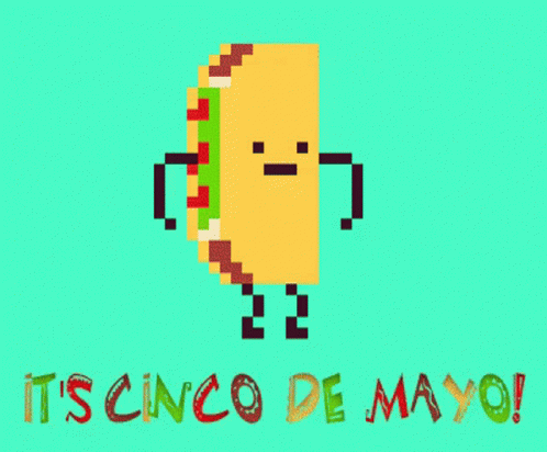 Cinco De Mayo Funny Pixel Taco GIF