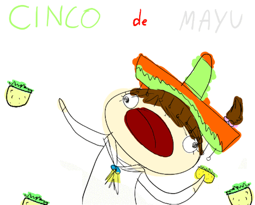 Cinco De Mayo Kid Doodle Art GIF
