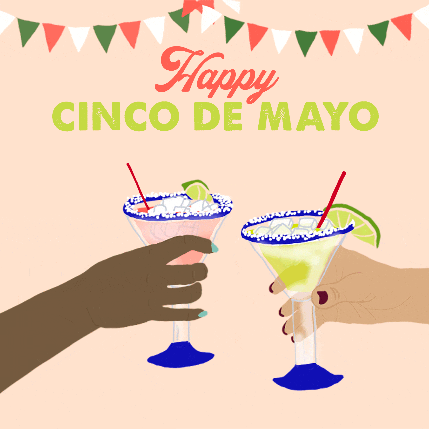 Cinco De Mayo Margarita Toast Art GIF
