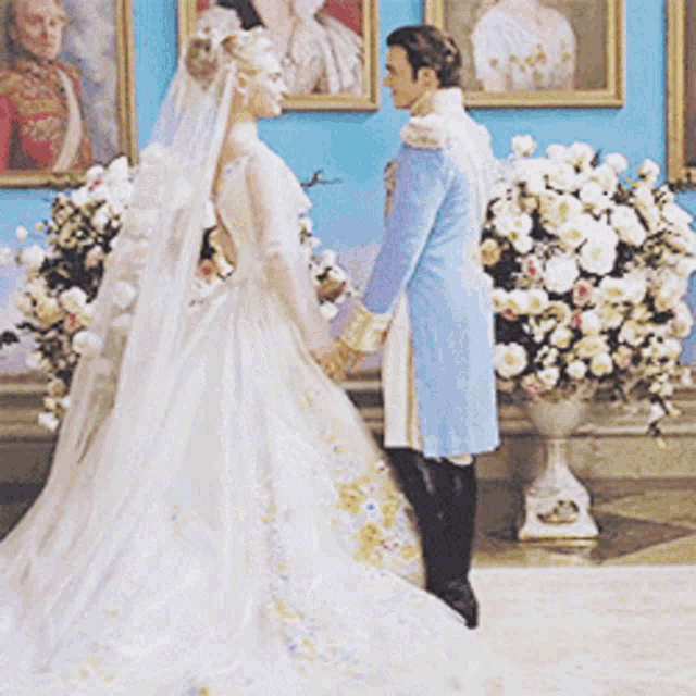 Cinderella And Prince Marriage GIF