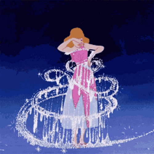Cinderella Disney Movie Transform Princess GIF