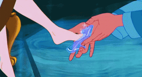 Cinderella Glass Slipper Fit GIF