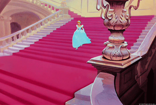 Cinderella Running Downstairs GIF