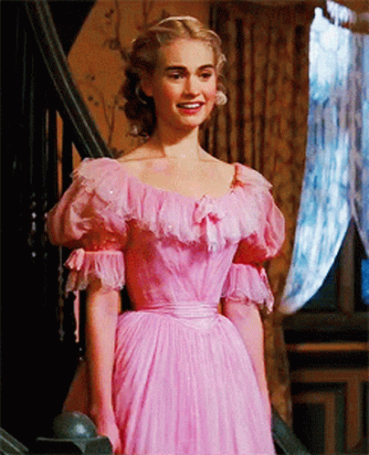 Cinderella Smile Curtsy GIF