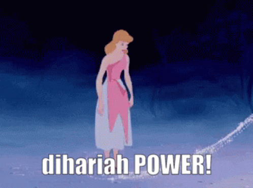 Cinderella with Dihariah Power Text