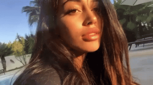 Cindy Kimberly Golden Hours Selfie GIF